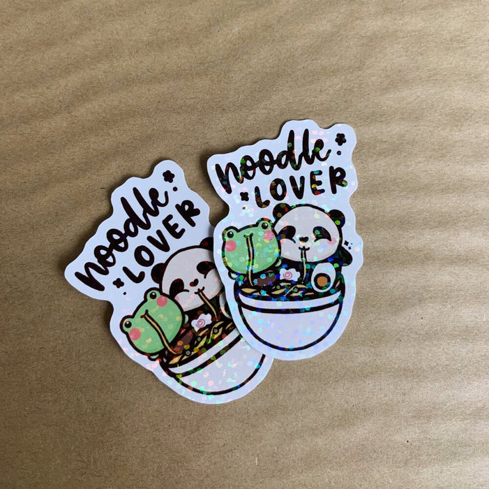 Noodle Lover Holographic Sticker Flake