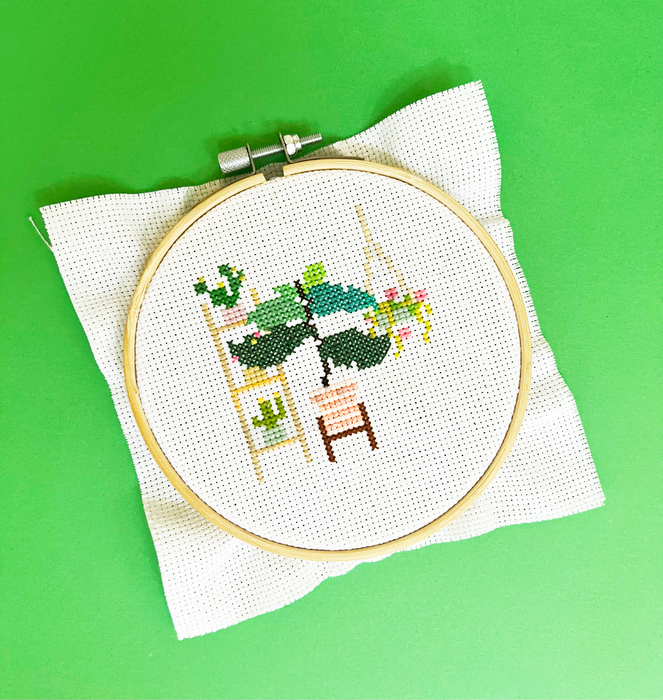 house plant cross stitch pattern Home Is Where My Plants Are