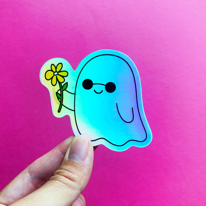 Hippie Ghost Sticker