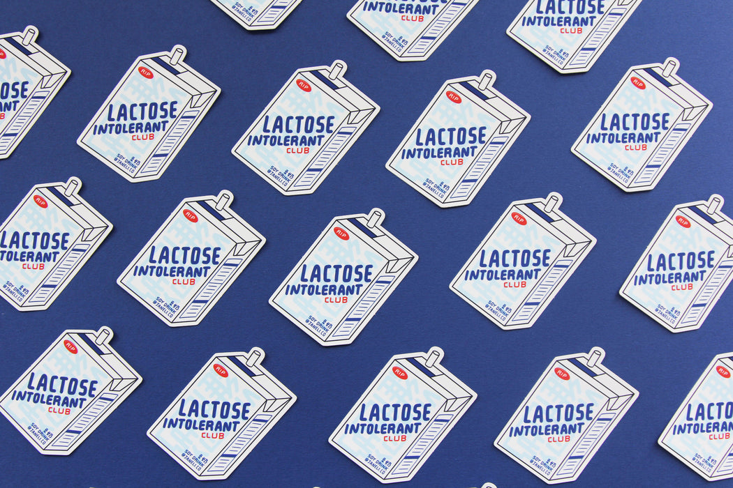Lactose Intolerant Club Sticker