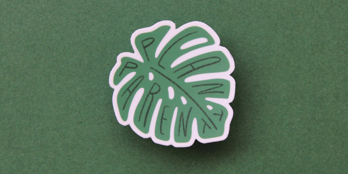 Plant Parent Monstera Leaf Sticker  San Jos Made