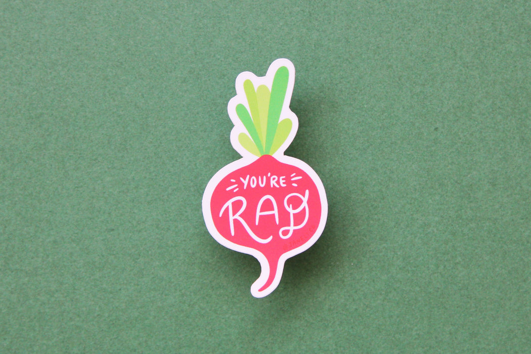 You're Rad Radish Sticker