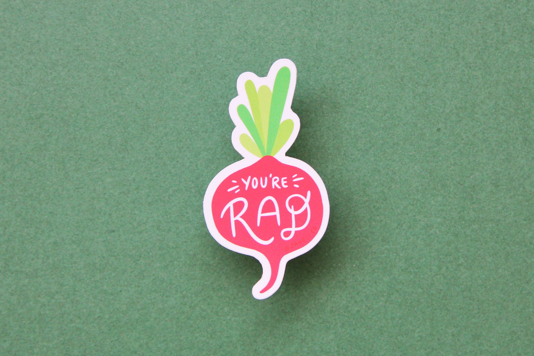You're Rad Radish Sticker — San José Made