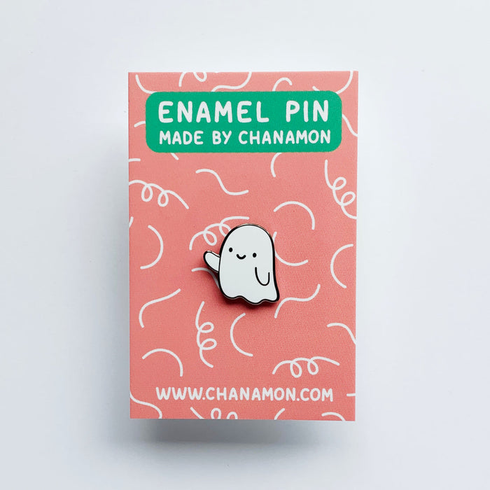 Ghost Enamel Pin
