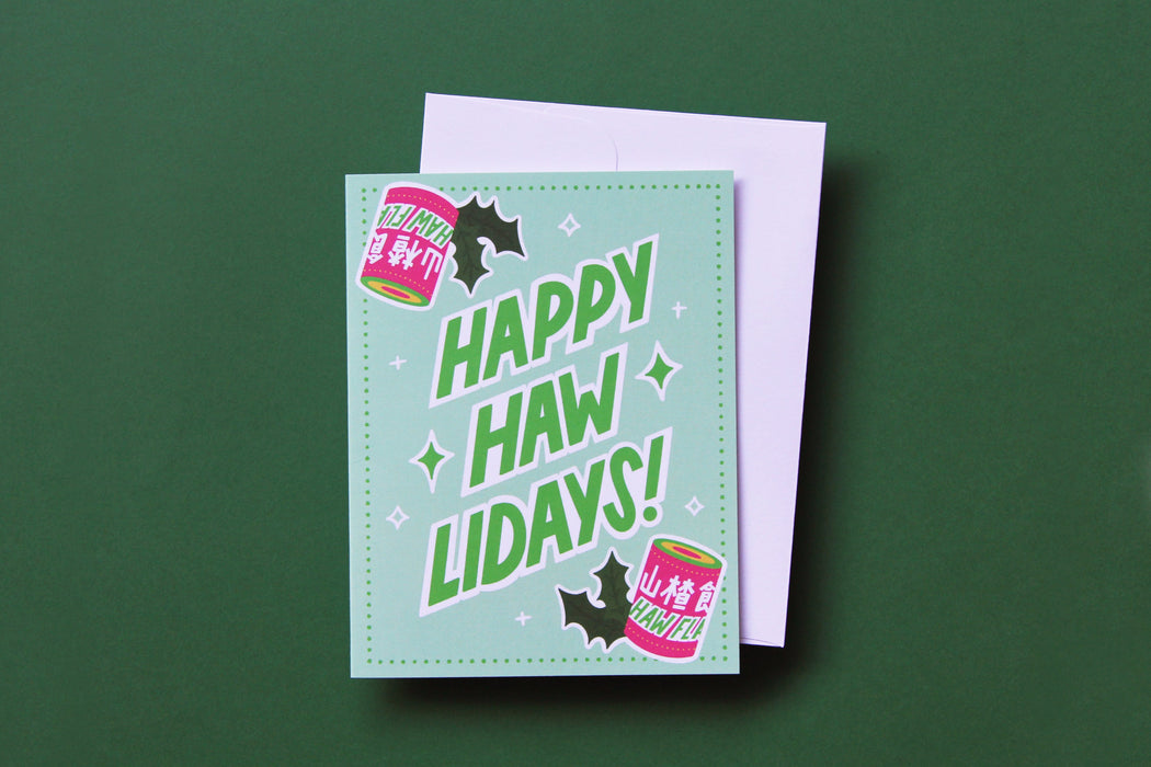 Happy Haw-lidays Greeting Card