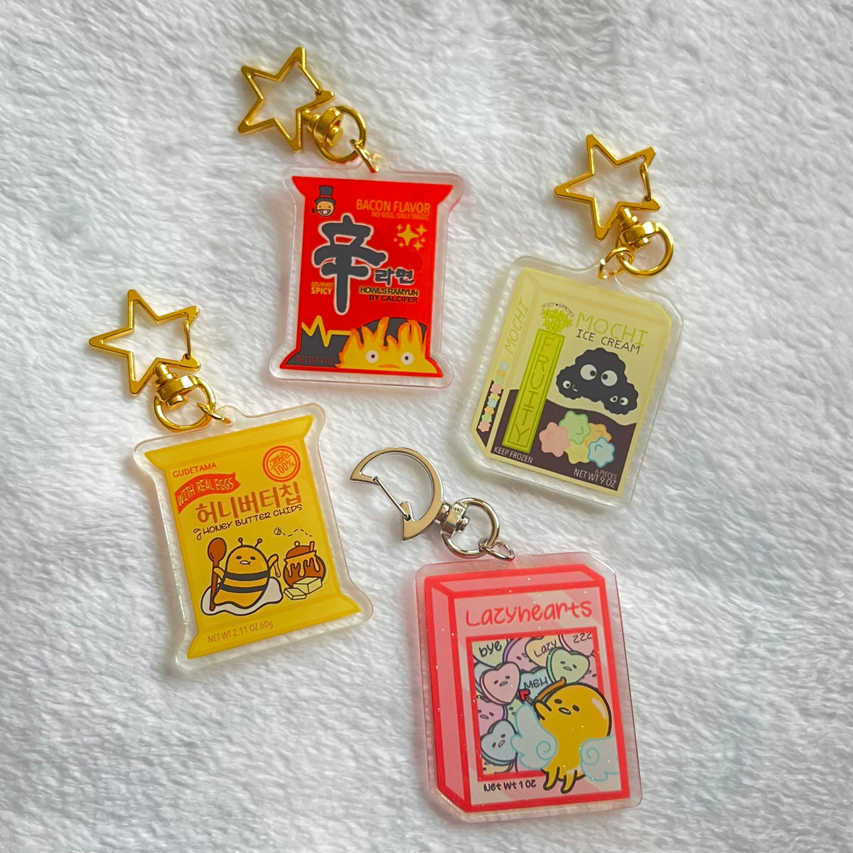 Gudetama Honey Butter Chips Acrylic Charm — San José Made