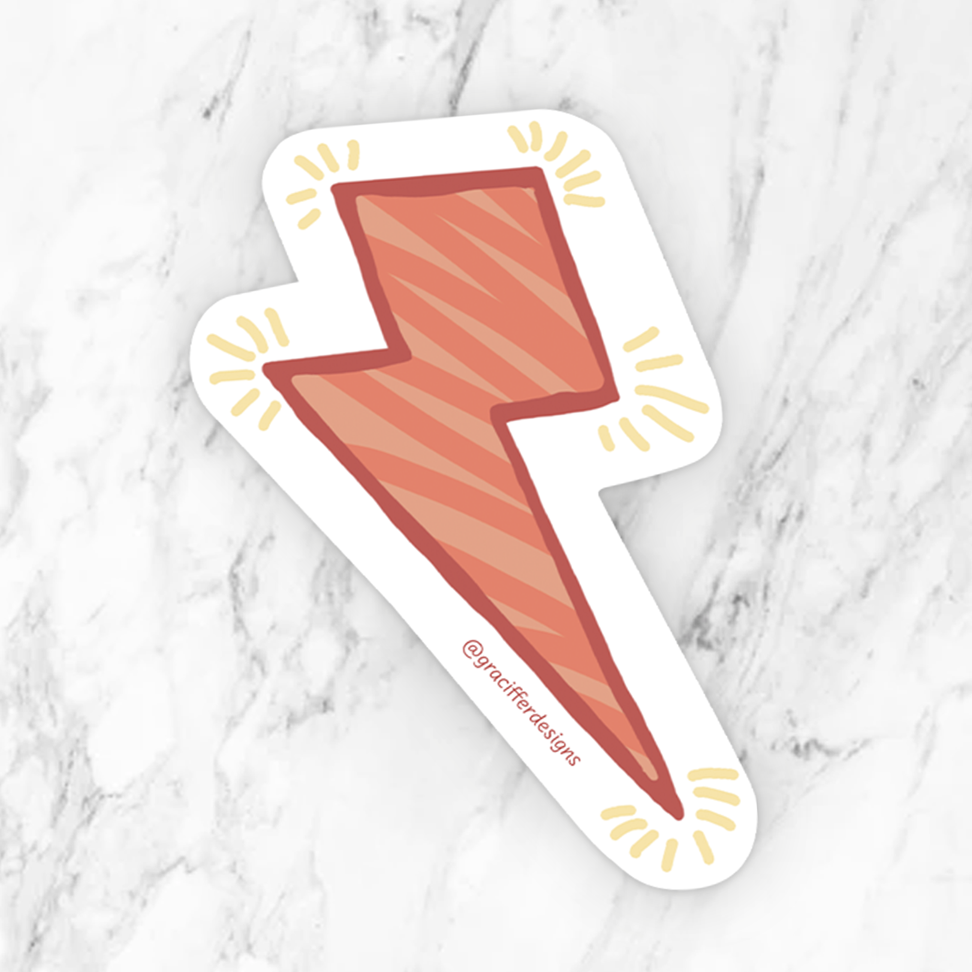 Lightning Bolt Sticker — San José Made