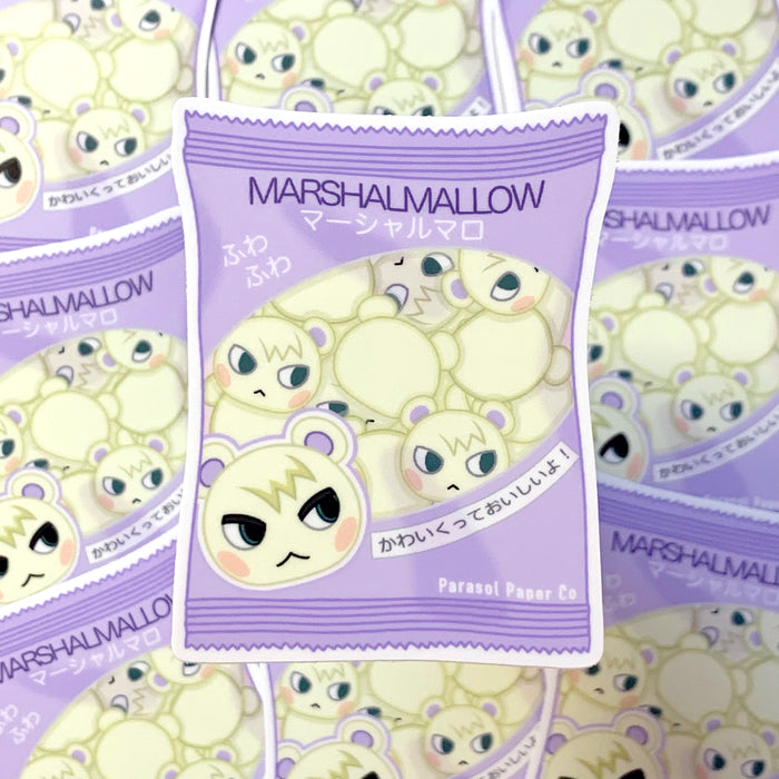 [WATERPROOF] ACNH Marshal Marshalmallow Vinyl Sticker Decal