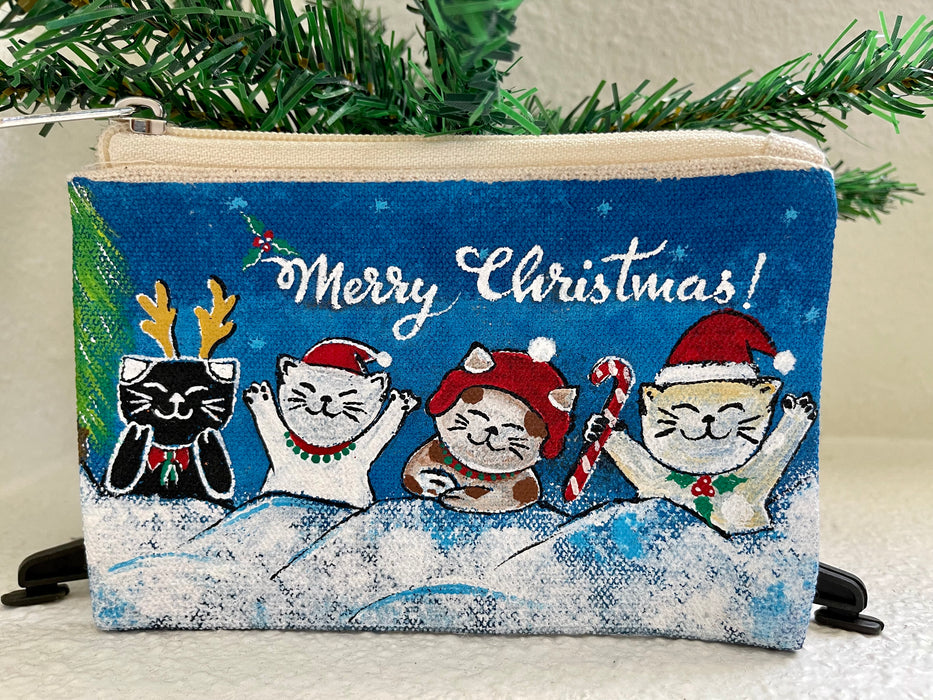Merry Christmas Cat Pouch