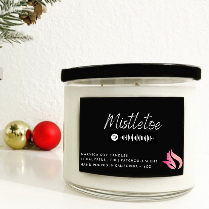 Mistletoe Christmas Soy Wax Candle