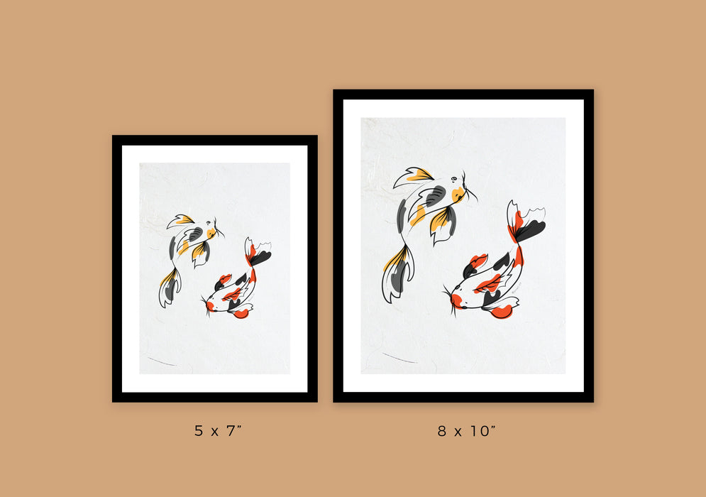 Koi Art Print - 8x10