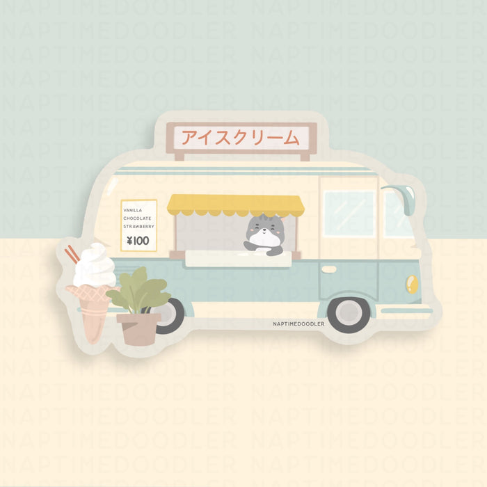 Mr. Cat x Food Truck Sticker
