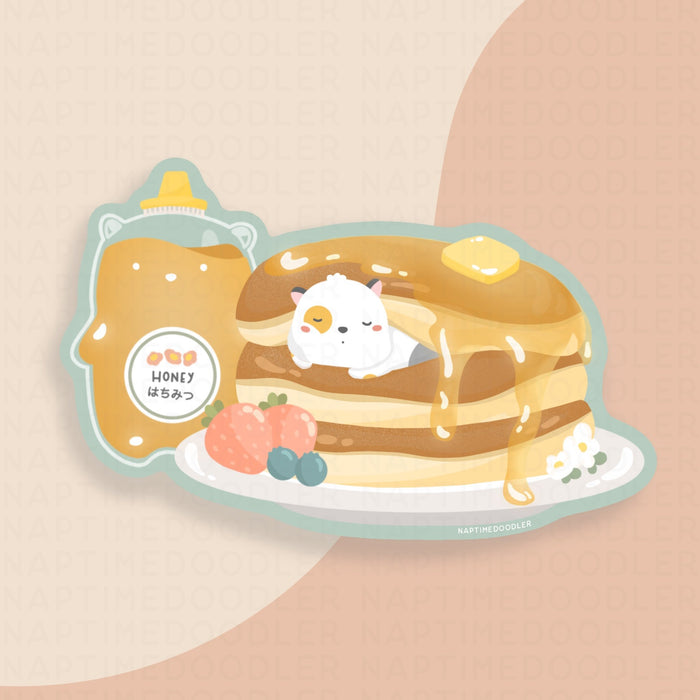 Mr. Cat Pancake Sticker | Naptime Doodler