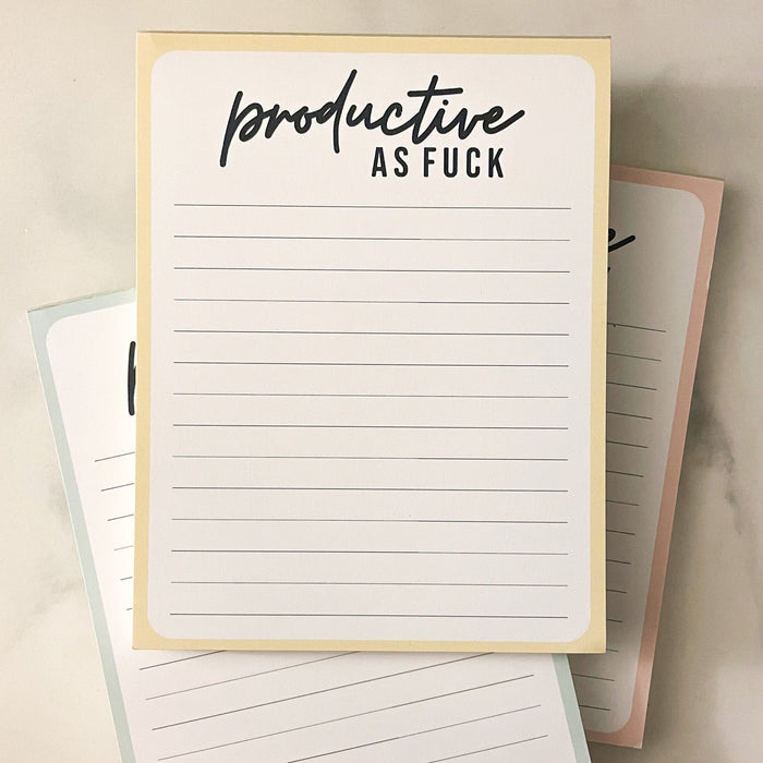 Productive as Fuck Notepad