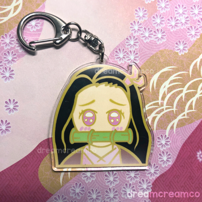 Nezuko Acrylic Charm Keychain