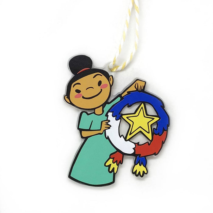 Pinay Girl Holiday Ornament