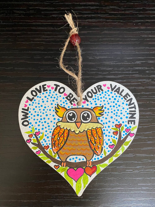 Owl Love Valentine Ornament