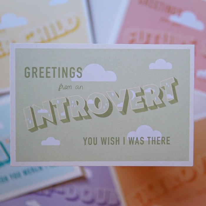 Introvert Postcard