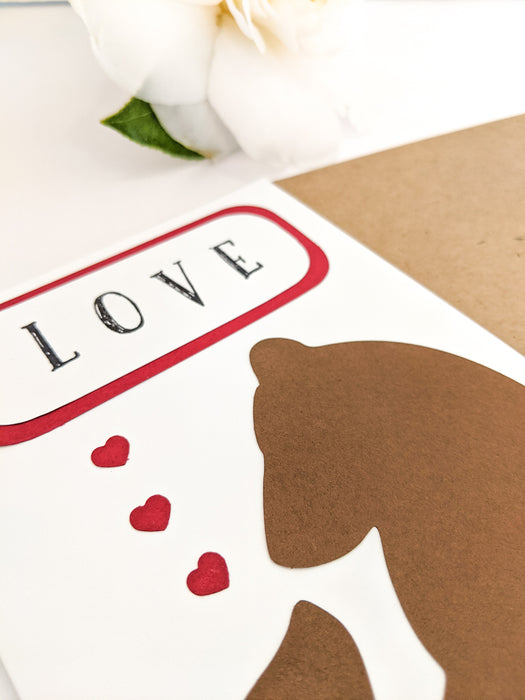 Loving Bears (Red) | Handmade Card