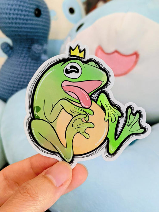 Holographic Frog Sticker