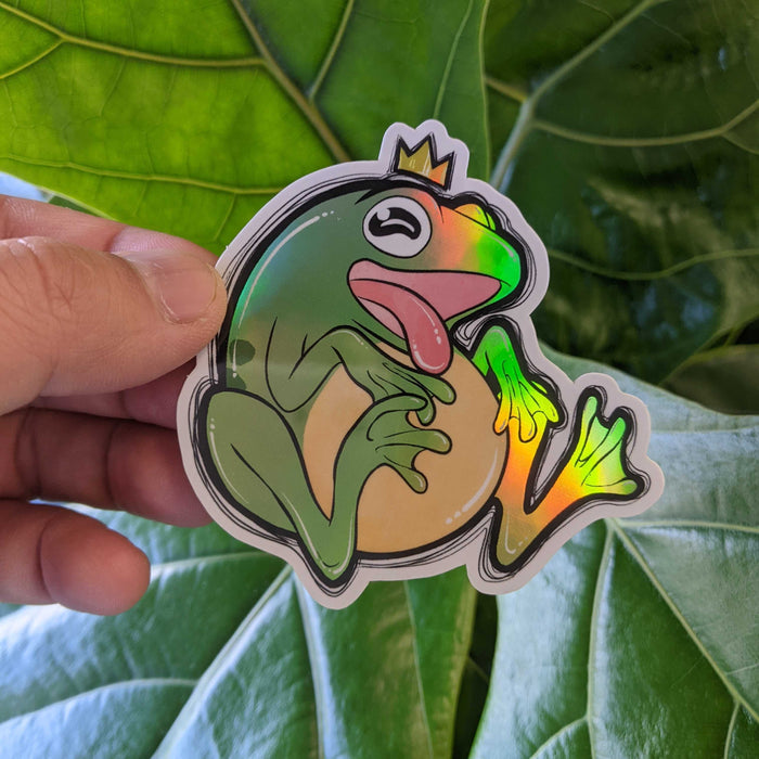Holographic Frog Sticker