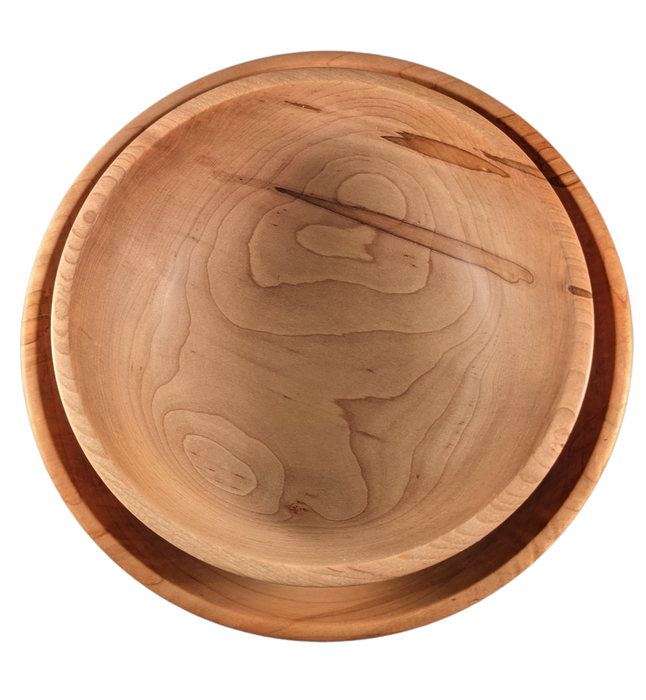 Set of 3 gorgeous maple serving bowls - ideal for entertaining guests!
