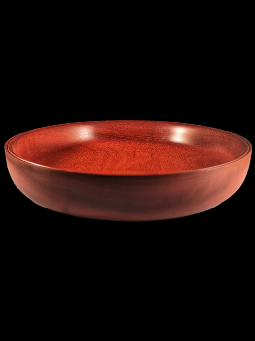 Shallow makore bowl