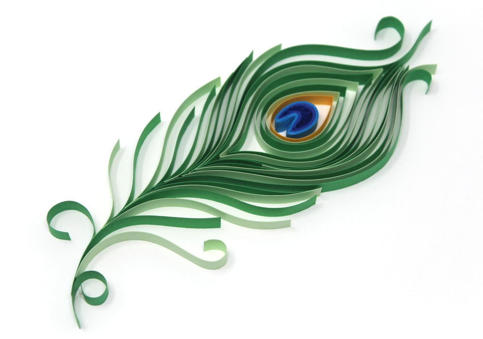 Mayura Pattra - Peacock Feather Paper Quilling Art Work