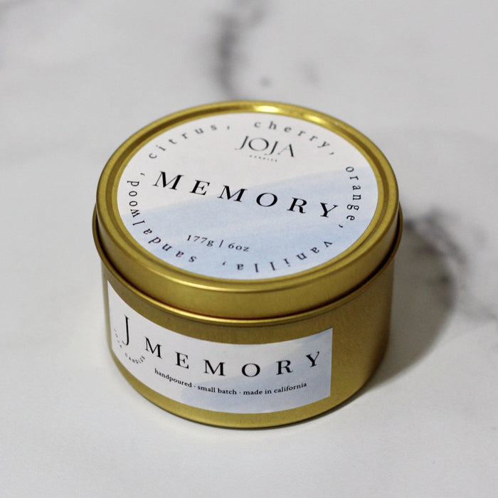 MEMORY | citrus + vanilla | tin coconut soy candle