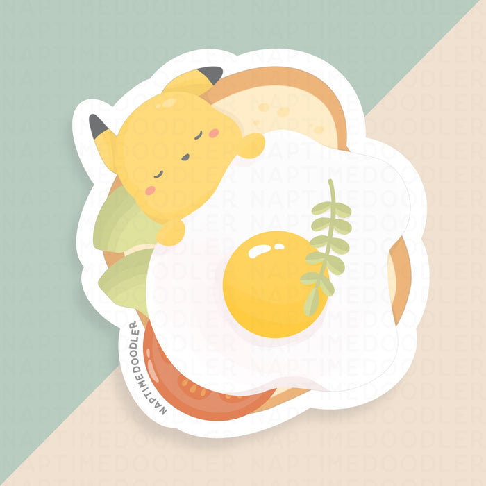 Pikachu Avocado Toast Sticker