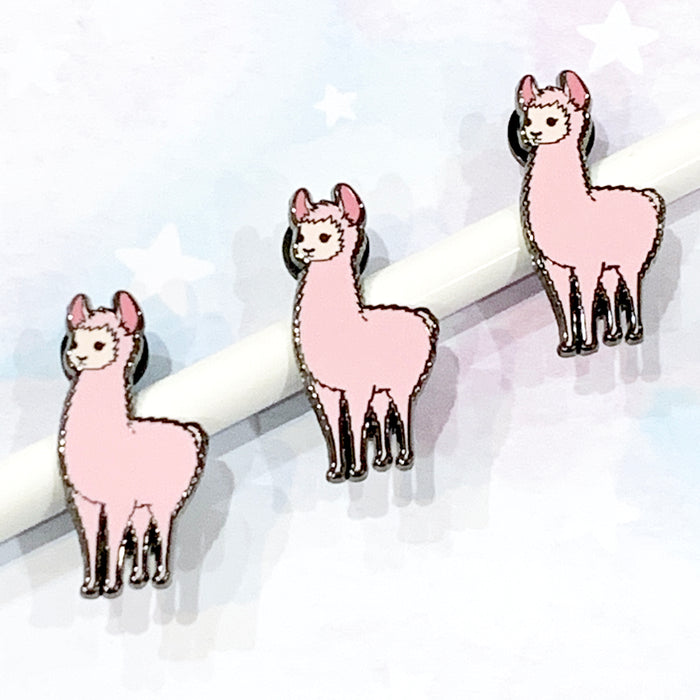 Pink Pastel Llama Enamel Pin