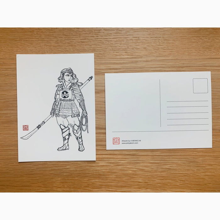 Wonder Woman Samurai Postcard