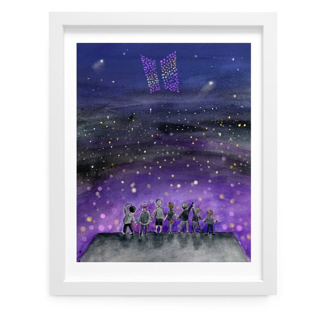 BTS  ファインアート　スクリーンプリント BTS Mikrokosmos Art Print — San José Made