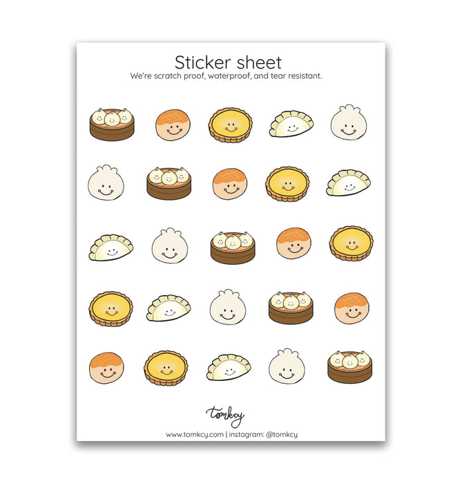 Dim Sum Sticky Notes Dim Sum Sticker Sheet — San José Made
