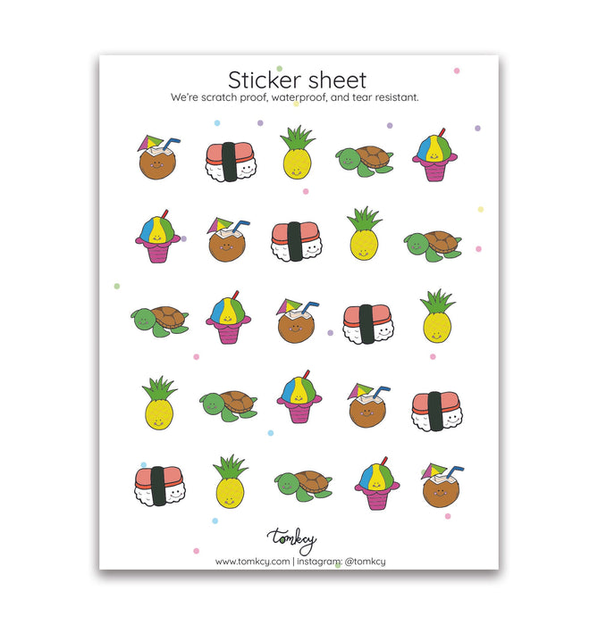 Hawaii Sticker Sheet