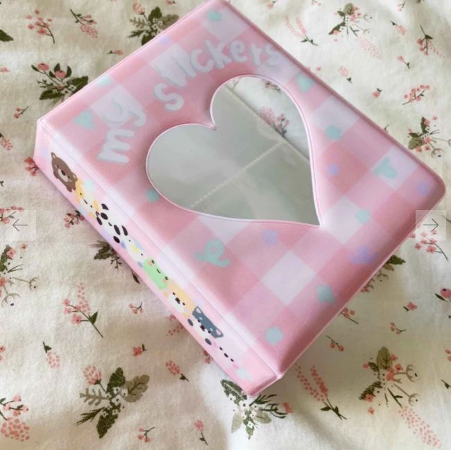PKCSQUAD Pastel Pink Heart Collect Book