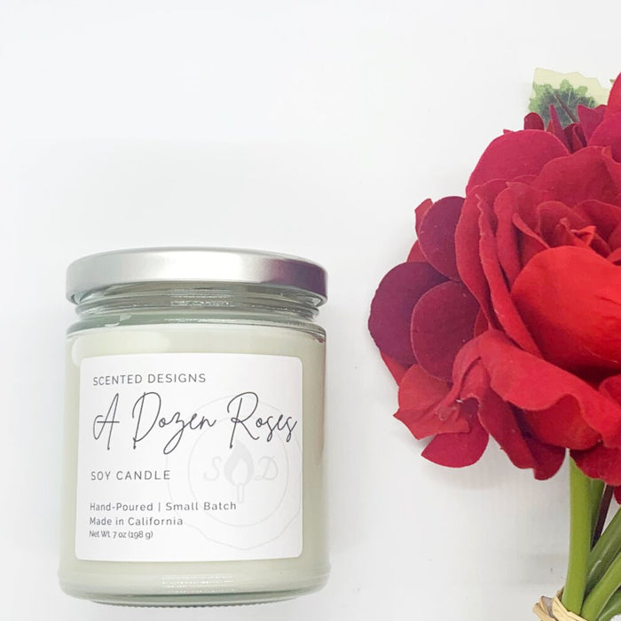 Signature Jar Soy Candle: A Dozen Roses