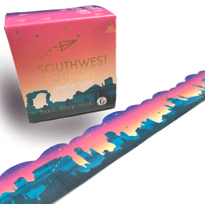 Southwest Sunset - Gold Foil Washi Tape