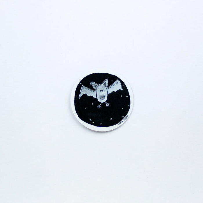Spoopy Bat - Round Vinyl Sticker
