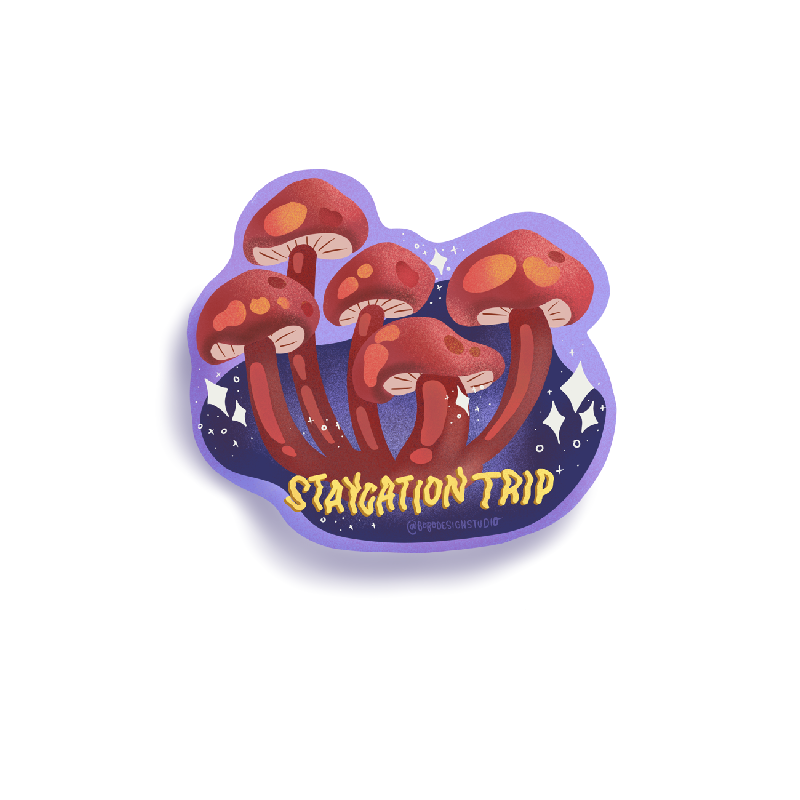Staycation Vinyl Sticker — San José Made