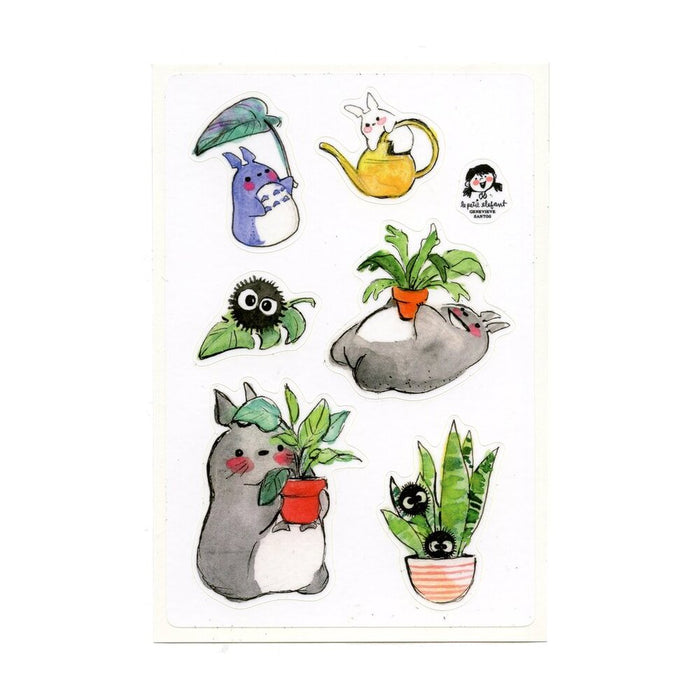 Totoro and Plants Sticker Sheet