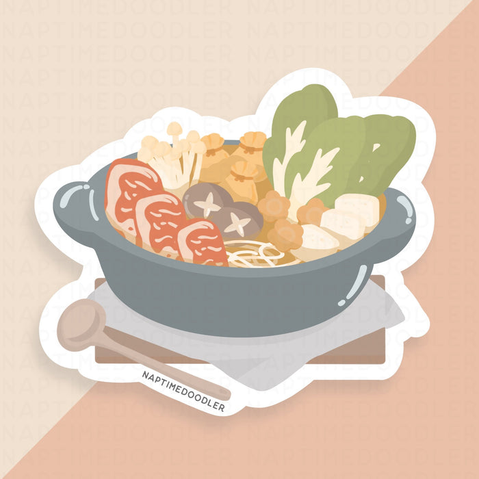 Sukiyaki Meal Sticker | Naptime Doodler