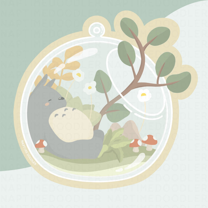 Totoro Terrarium Sticker | Naptime Doodler