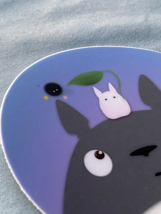 3”x3" Totoro Friends Clear Stickers