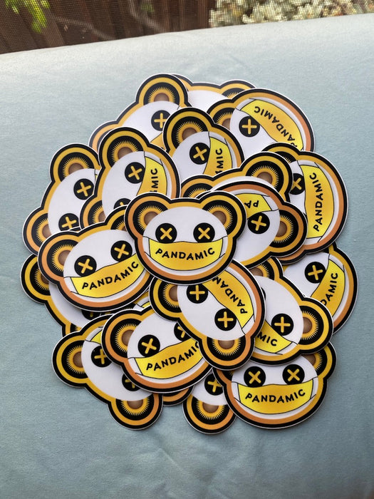 3”x2.31” Pandamic Stickers