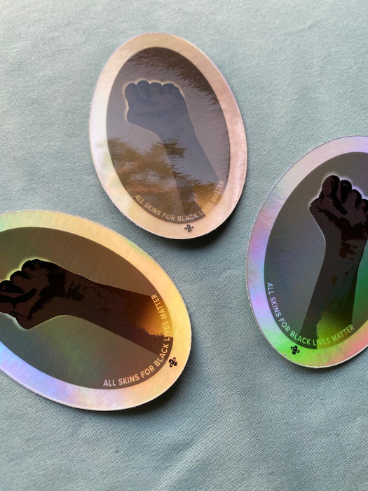 2”x3” Holographic Oval BLM Stickers