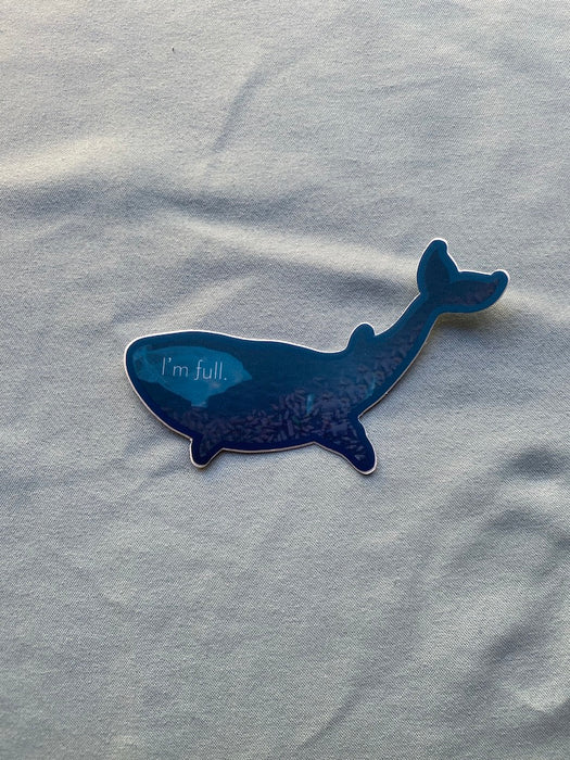 3”x1.95” Polluted Whale Stickers