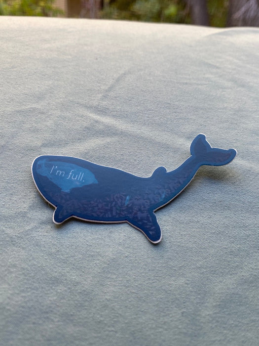 3”x1.95” Polluted Whale Stickers