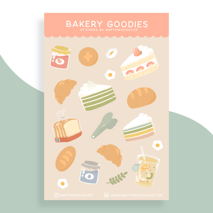 Bakery Goodies Sticker Sheet
