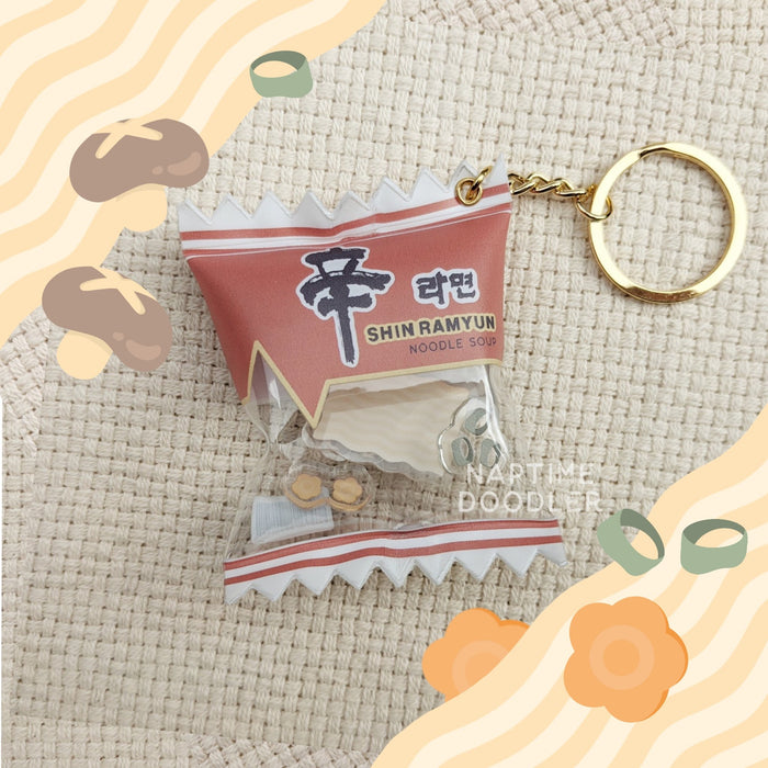 Shin Ramen Candy Charm Keychain
